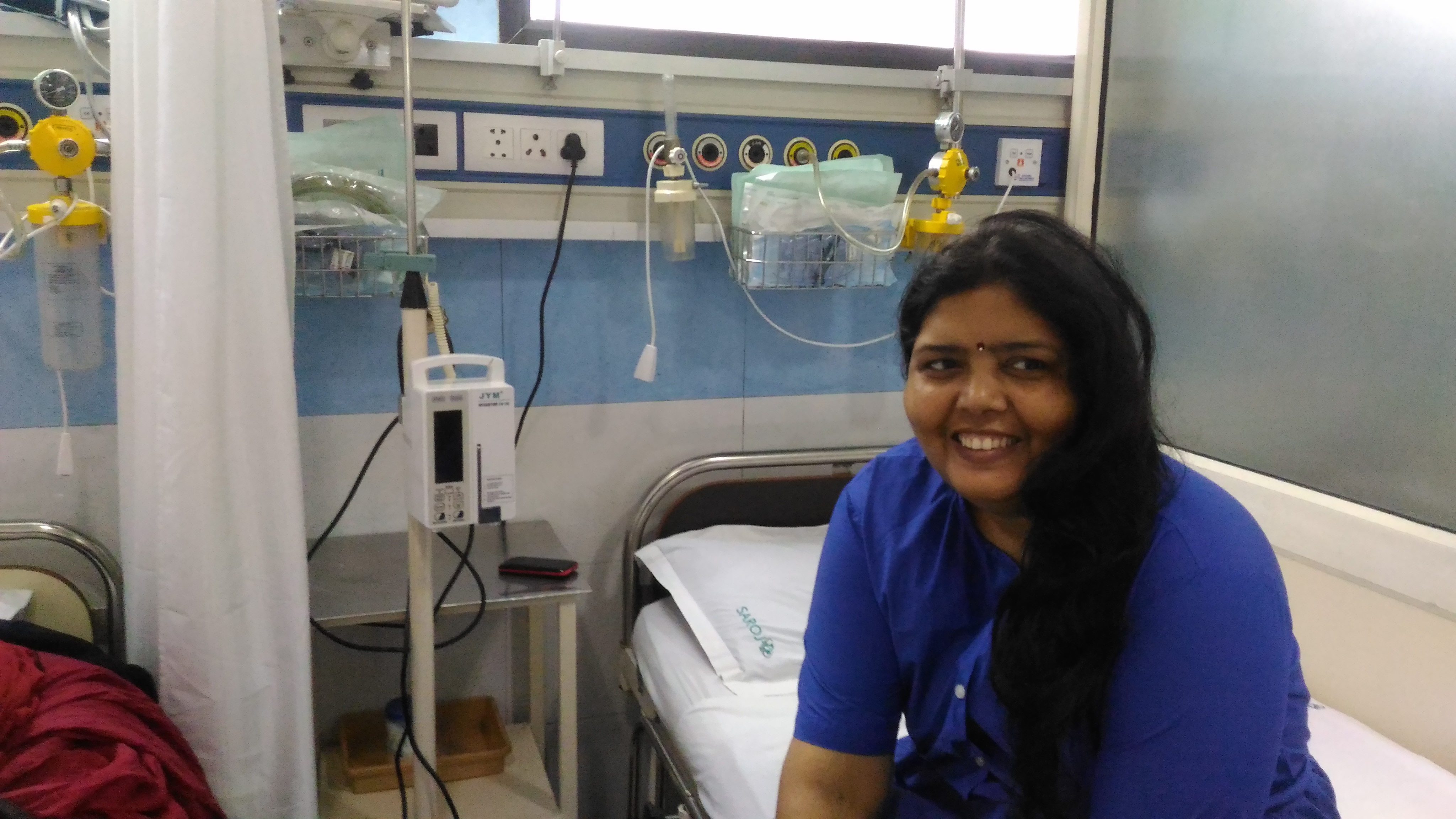 Victim Gargi Meena before the surgery